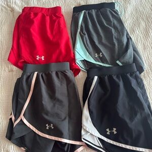 Under Armour Women’s Athletic Shorts - Red, Gray, Black, Charcoal